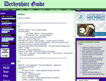 Tablet Screenshot of derbyshireguide.co.uk